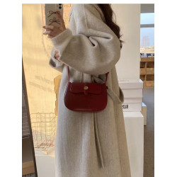 秋冬韓版簡約復古小衆ins百搭小手提包女休閒單肩斜背小包包女