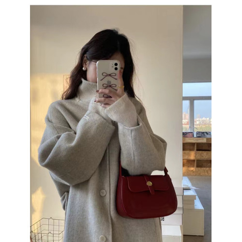 秋冬韓版簡約復古小衆ins百搭小手提包女休閒單肩斜背小包包女