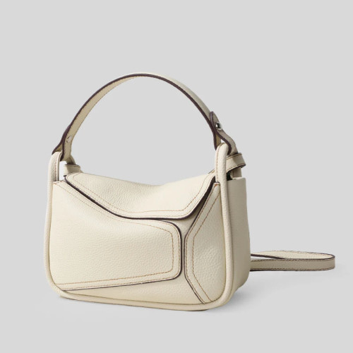 包包2025新款斜背女包時尚幾何包牛皮小衆枕頭包單肩休閒腋下