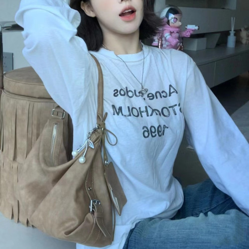 上新韓國流浪包包許允真泫雅金雪炫同款單肩手提包