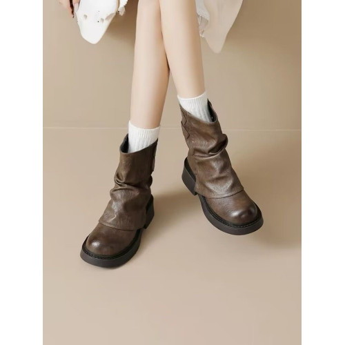 大碼女鞋40一43厚底棕色馬丁靴女百搭休閒褲琯靴2025新款復古短靴 大碼女鞋40一43厚底棕色馬丁靴女百搭休閒褲琯靴2025新款復古短靴