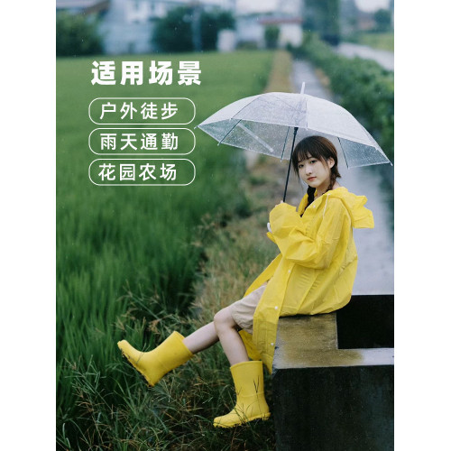 雨牧雨鞋女款時尚外穿雨靴中筒水鞋防水防滑膠鞋輕便套鞋成人水靴 雨牧雨鞋女款時尚外穿雨靴中筒水鞋防水防滑膠鞋輕便套鞋成人水靴