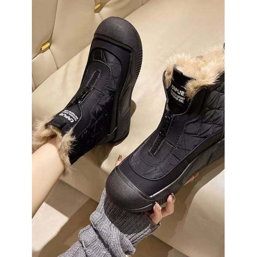 2025冬季新款高腰馬丁靴女加絨保暖雨防布方格高幫厚底雪地棉鞋子 2025冬季新款高腰馬丁靴女加絨保暖雨防布方格高幫厚底雪地棉鞋子