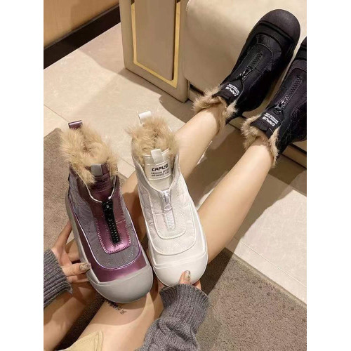 2025冬季新款高腰馬丁靴女加絨保暖雨防布方格高幫厚底雪地棉鞋子 2025冬季新款高腰馬丁靴女加絨保暖雨防布方格高幫厚底雪地棉鞋子