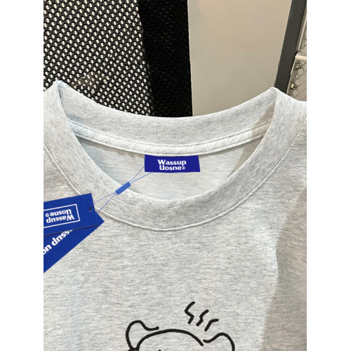 WASSUP國潮原創小狗印花短袖T恤男夏季新款重磅純棉情侶半袖上衣 WASSUP國潮原創小狗印花短袖T恤男夏季新款重磅純棉情侶半袖上衣