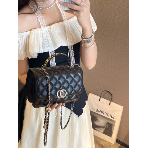 I.TELLE小香風菱格鏈條包包女2025新款百搭單肩斜後後背包手提小方包