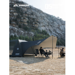 山趣戶外穹頂天幕帳篷二合一全自動速開防曬防雨野營過夜露營可攜式