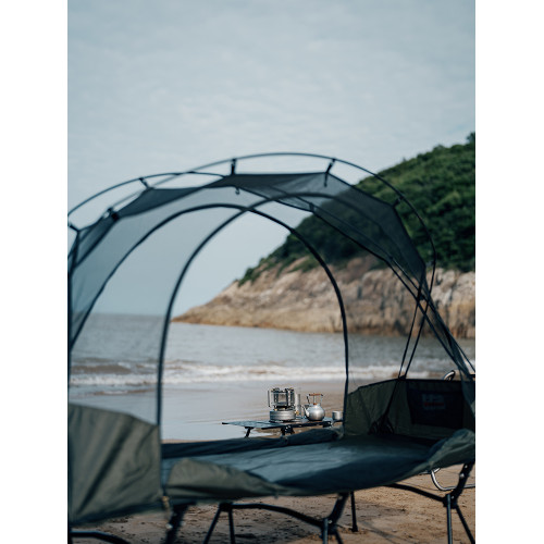 春山蓬萊單人雲紗帳戶外行軍床離地帳篷防蚊蟲透氣單人輕量化睡眠