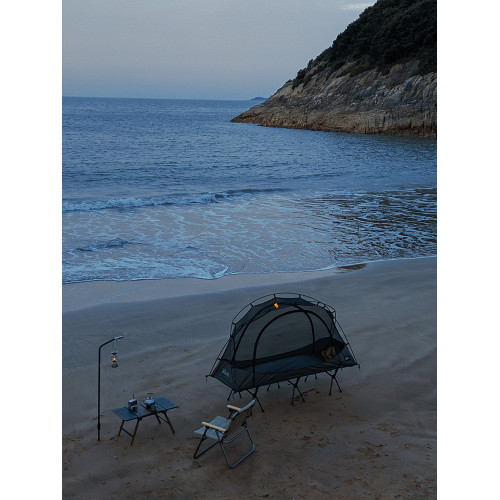 春山蓬萊單人雲紗帳戶外行軍床離地帳篷防蚊蟲透氣單人輕量化睡眠