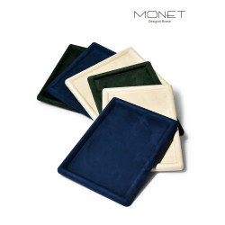 莫奈珠寶展示托盤眼鏡手錶絨布盤子陳列道具項鍊戒指首飾盒收納盤