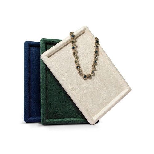 莫奈珠寶展示托盤眼鏡手錶絨布盤子陳列道具項鍊戒指首飾盒收納盤