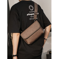 男女情侶新款虎頭包小胸包 韓版男包休閒時尚小挎包單肩斜背潮包