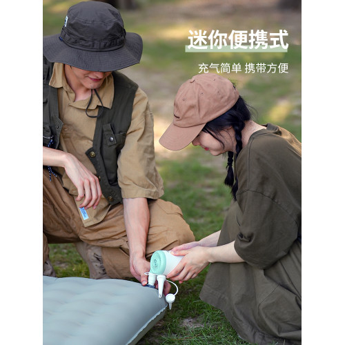 原始人戶外露營充氣泵氣墊床無線可攜式野營打氣抽氣泵遊泳圈家用