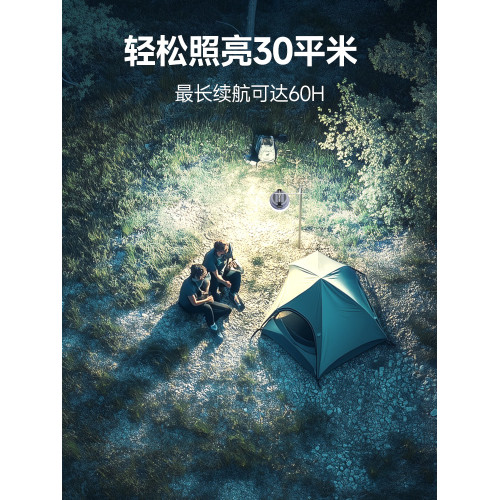 LEM戶外露營燈超長續航太陽能可攜式充電野營帳篷氛圍燈掛式照明燈