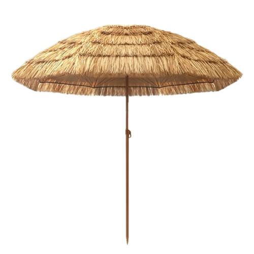 夏季戶外稻草傘民宿庭院茅草傘遮陽傘仿真露營庭院氛圍造景花園傘