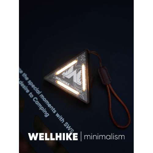 WELLHIKE戶外戰術三角燈SWS夜燈徽章警示裝飾 露營騎行迷你小掛燈
