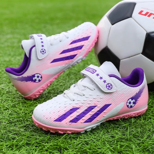 女童鞋子春季兒童專業比賽訓練TF碎釘足球鞋男童中大童跑步運動鞋