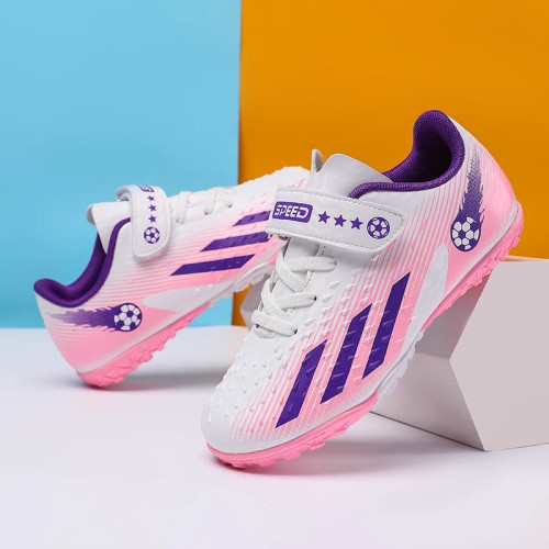 女童鞋子春季兒童專業比賽訓練TF碎釘足球鞋男童中大童跑步運動鞋