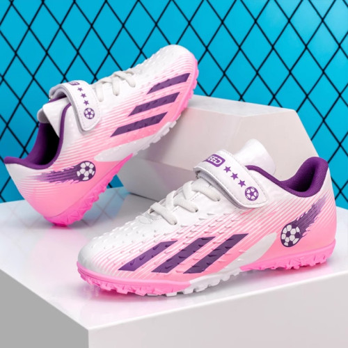 女童鞋子春季兒童專業比賽訓練TF碎釘足球鞋男童中大童跑步運動鞋