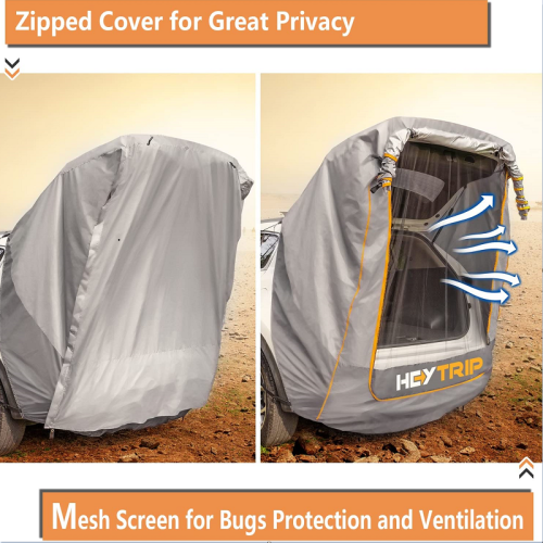 車尾車邊帳篷露營天幕遊旅行戶外車用側邊防蚊防曬遮陽棚suv