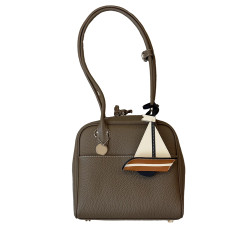 真皮托特包包女式2025新款輕奢小衆高級感單肩腋下保齡球波士頓包