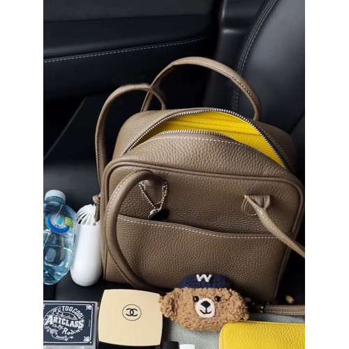 真皮托特包包女式2025新款輕奢小衆高級感單肩腋下保齡球波士頓包