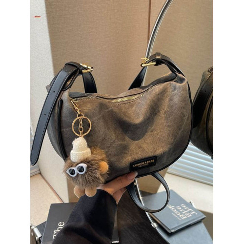 小衆設計馬鞍包斜後後背包百搭小包包女2025新款高級質感通勤餃子包 小衆設計馬鞍包斜後後背包百搭小包包女2025新款高級質感通勤餃子包