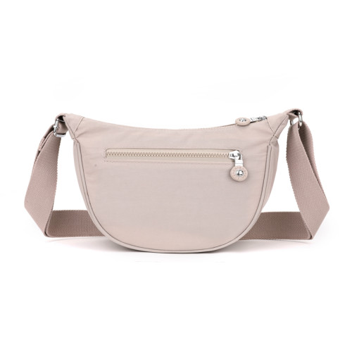 牛津布單肩斜後後背包女士休閒時尚防水尼龍旅遊包餃子包帆布媽咪包