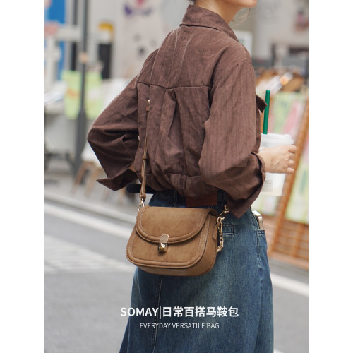 馬鞍包包女士2026新款超火百搭單肩斜後後背包高級感小衆設計手提女包 馬鞍包包女士2026新款超火百搭單肩斜後後背包高級感小衆設計手提女包