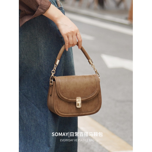 馬鞍包包女士2026新款超火百搭單肩斜後後背包高級感小衆設計手提女包 馬鞍包包女士2026新款超火百搭單肩斜後後背包高級感小衆設計手提女包