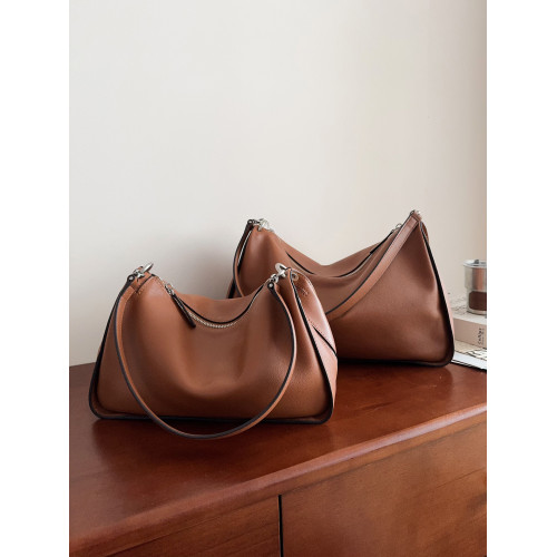 頭層牛皮單肩腋下包女2025新款波士頓包hobo包斜後後背包大容量通勤包 頭層牛皮單肩腋下包女2025新款波士頓包hobo包斜後後背包大容量通勤包