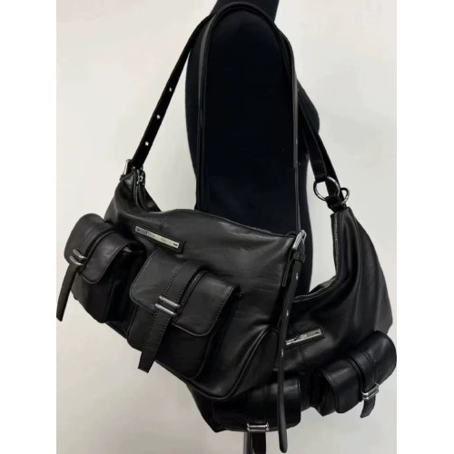 韓國小衆MatinKim雙口袋機車單肩包腋下托特多用雙肩包女 韓國小衆MatinKim雙口袋機車單肩包腋下托特多用雙肩包女