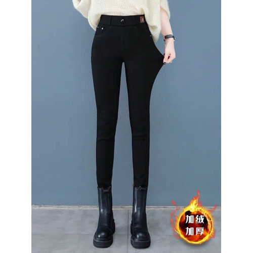 加絨加厚松緊腰休閒小腳打底褲女秋冬季2025今年新款流行鉛筆褲子 加絨加厚松緊腰休閒小腳打底褲女秋冬季2025今年新款流行鉛筆褲子