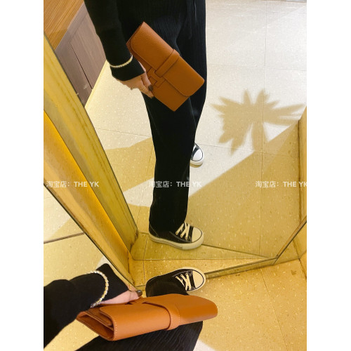 真皮H手拿包經典抽帶手機包晚宴包大容量卡證件護照收納包腋下包