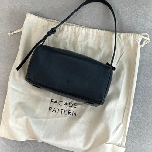 韓國設計師品牌 FACADE PATTERN 25新款復古簡約手提單肩真皮女包