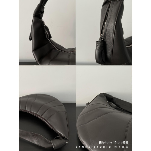 牛角包羊角包SANHE韓系小衆包女羊皮可頌休閒通勤餃子單肩腋下包