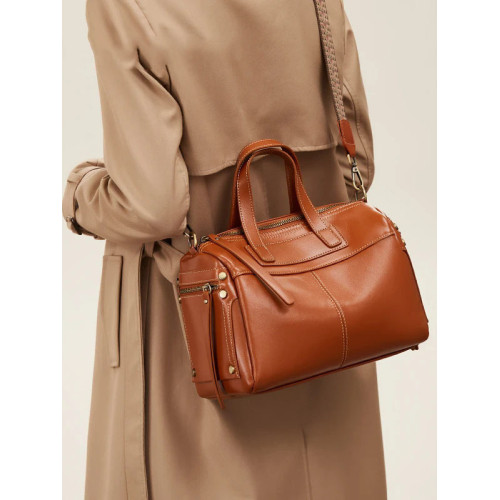 真皮包包2025新款時尚大容量通勤手提包波士頓單肩斜後後背包休閒女包