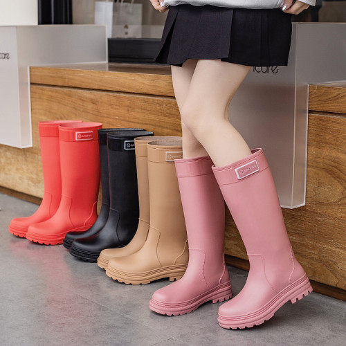 高筒雨鞋男女款特大碼成人2026新款長筒登山趕海水鞋膠鞋防滑防水