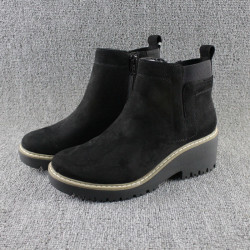 美國單2026年馬丁靴女英倫風女鞋坡跟牛筋底防滑短靴春秋單靴大碼