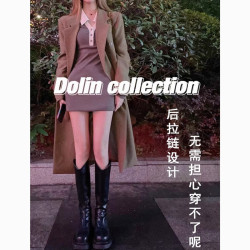 長筒靴女2026秋冬新款中筒高筒靴早秋靴子騎士靴小個子馬丁靴長靴