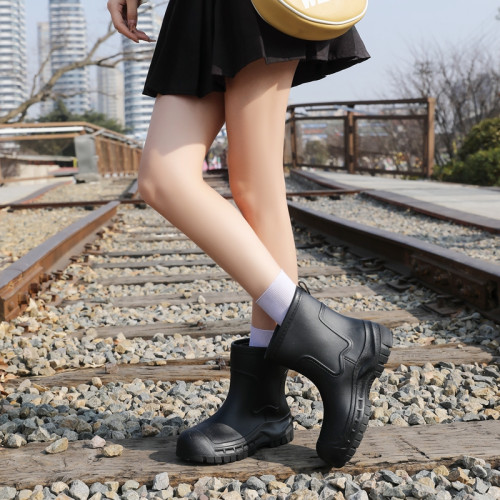 雨鞋女款2025新款日系時尚外穿防滑防水膠鞋廚房洗車工作耐磨雨靴