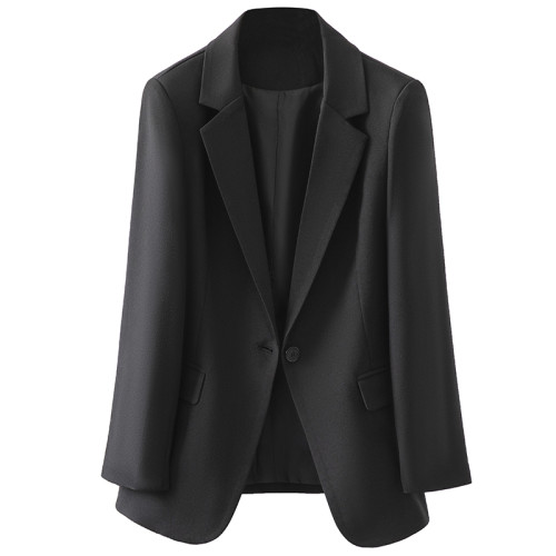 黑色西裝外套女短款2025年春季新款網紅百搭時尚顯瘦學生潮流西服