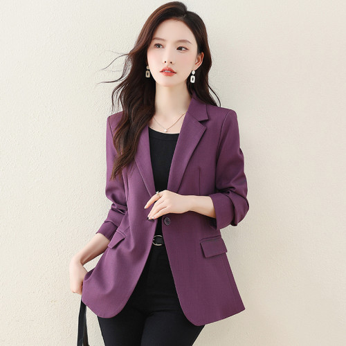 黑色西裝外套女短款2025年春季新款網紅百搭時尚顯瘦學生潮流西服