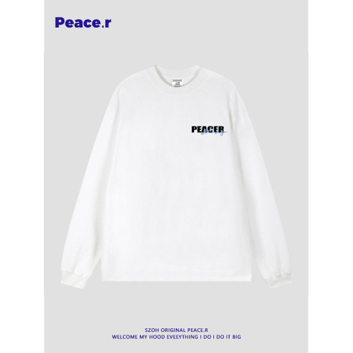 美式高街字母印花秋季270g重磅長袖T恤男ins潮牌設計感寬鬆打底衫