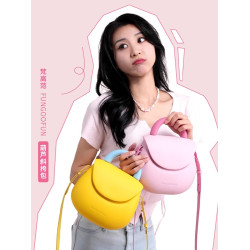 梵高範葫蘆包斜背手提包女士輕便防水小拎包高級感一二同款小黃包