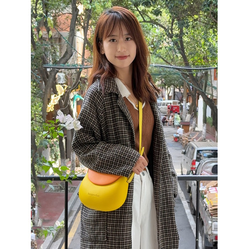 梵高範葫蘆包斜背手提包女士輕便防水小拎包高級感一二同款小黃包