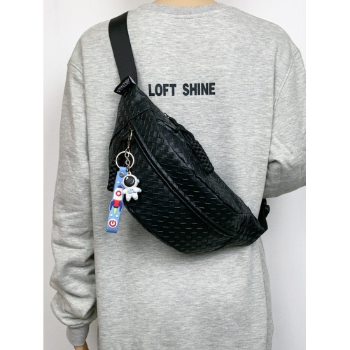 pu編織胸包男女生斜後後背包簡約休閒通勤包騎行包機車後後背包運動單肩包 pu編織胸包男女生斜後後背包簡約休閒通勤包騎行包機車後後背包運動單肩包