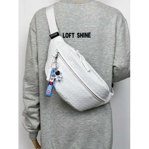 pu編織胸包男女生斜後後背包簡約休閒通勤包騎行包機車後後背包運動單肩包 pu編織胸包男女生斜後後背包簡約休閒通勤包騎行包機車後後背包運動單肩包