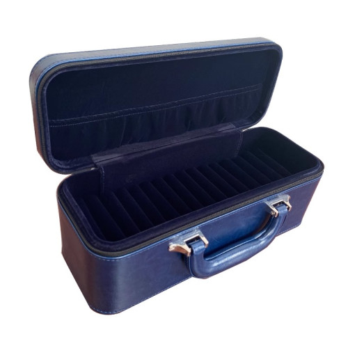 手鐲收納盒15位翡翠玉鐲收納多位大容量家用可攜式手提箱高檔手鐲箱