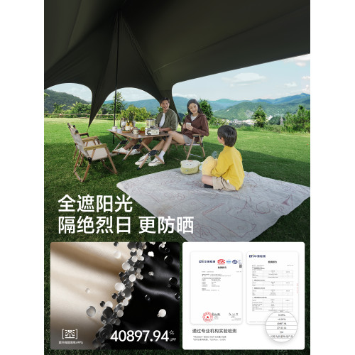探險者逸嵐免搭天幕帳篷戶外2025新款懶人速開新型黑膠露營遮陽棚